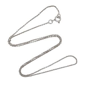 Estate Sterling Silver 925 1.0mm Cable Link Chain Necklace 16"